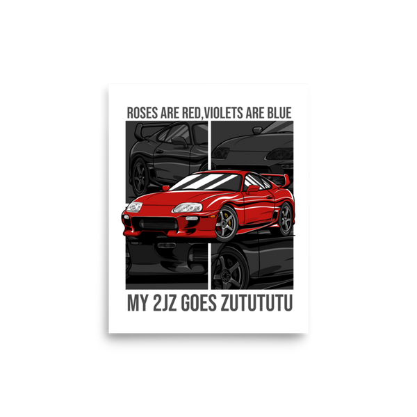 2JZ Matte Finish Poster